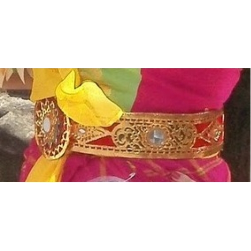 Pending Gold-painted Leather Belt
